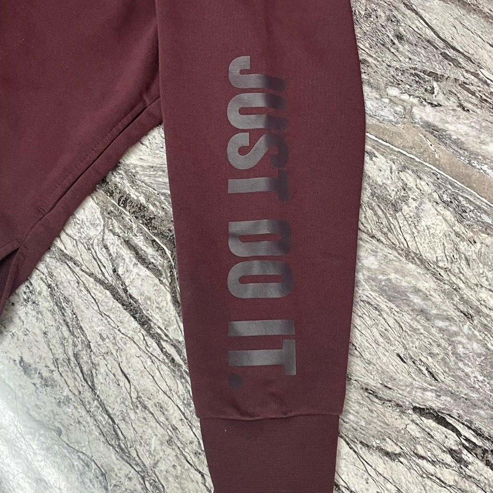 Mens, Burgundy, Nike Hooded Sweatshirt. XL